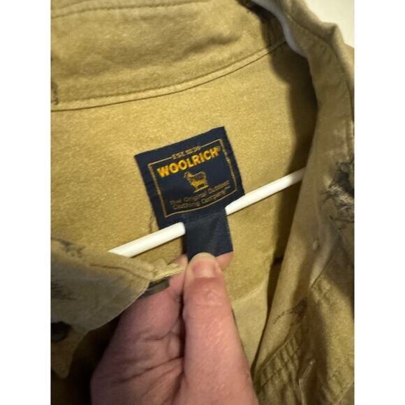 Woolrich Moose Print Button Down Men's Long Sleeve Shirt 100% Cotton Size XL - Picture 3 of 4